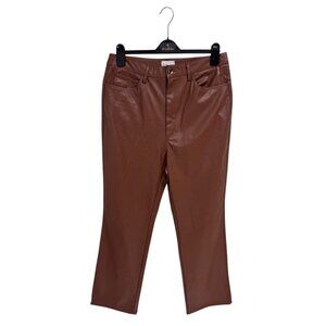 Danielle Bernstein Men's Faux Leather Snakeskin Brown Pants size 31